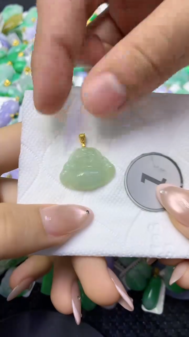 颈饰未镶嵌翡翠天然缅甸翡翠A货