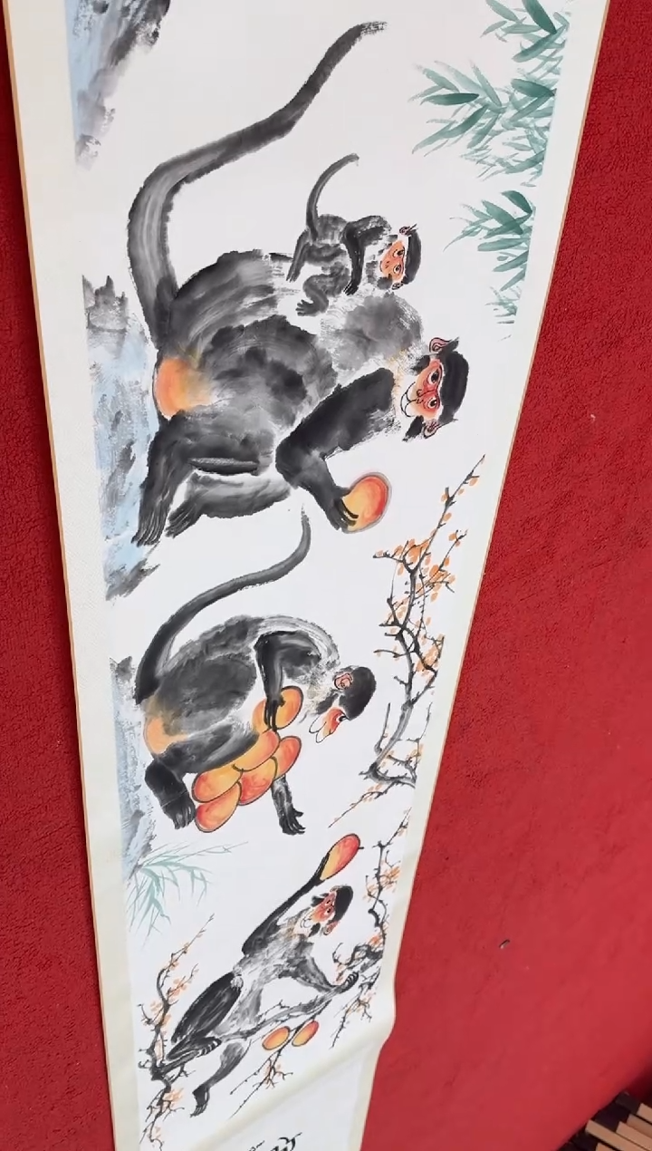 【闪购商品】国画王冠人国画8米长卷