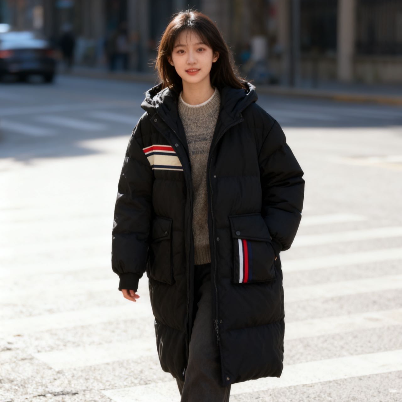 9836659高端专享老林家儿童冬款羽绒服黑色（靠谱）