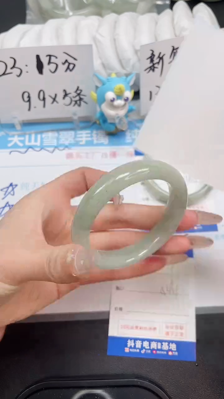 【闪购商品】石英质玉手镯未镶嵌19--圈口54.1