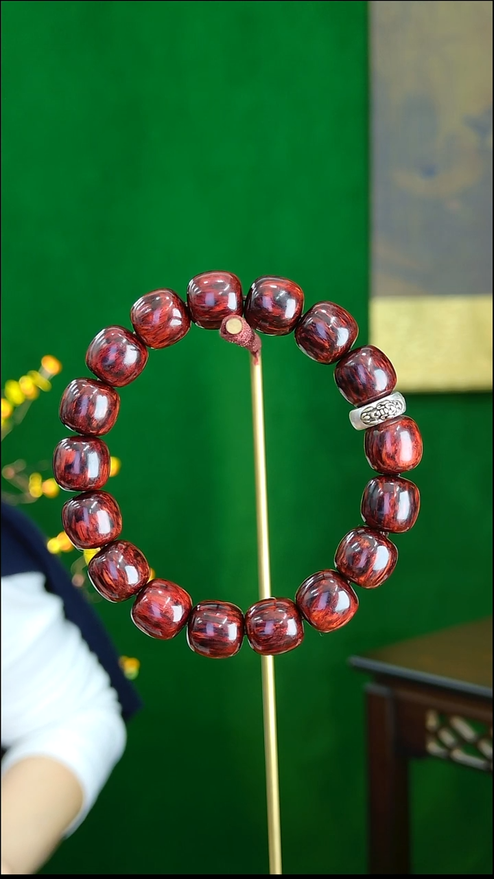 花梨木类屿见系列原创设计款海南红降1.2老型珠精品