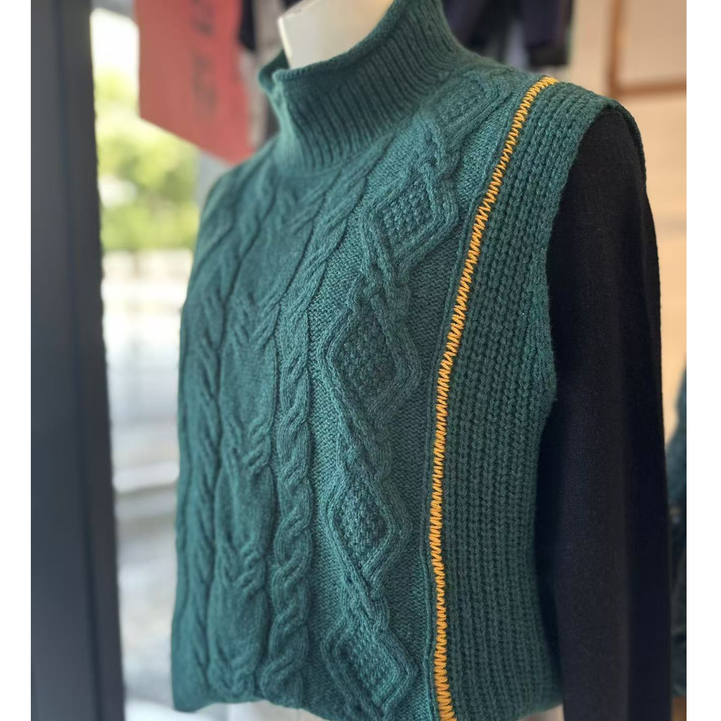 织米手作【初秋】马甲材料包非成品 美丽诺羊毛