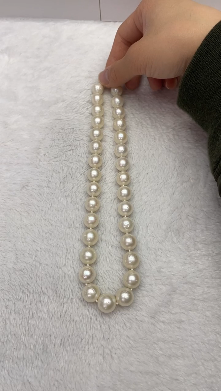 【闪购商品】海水珍珠项链未镶嵌澳白12-15mm（多样性发一）