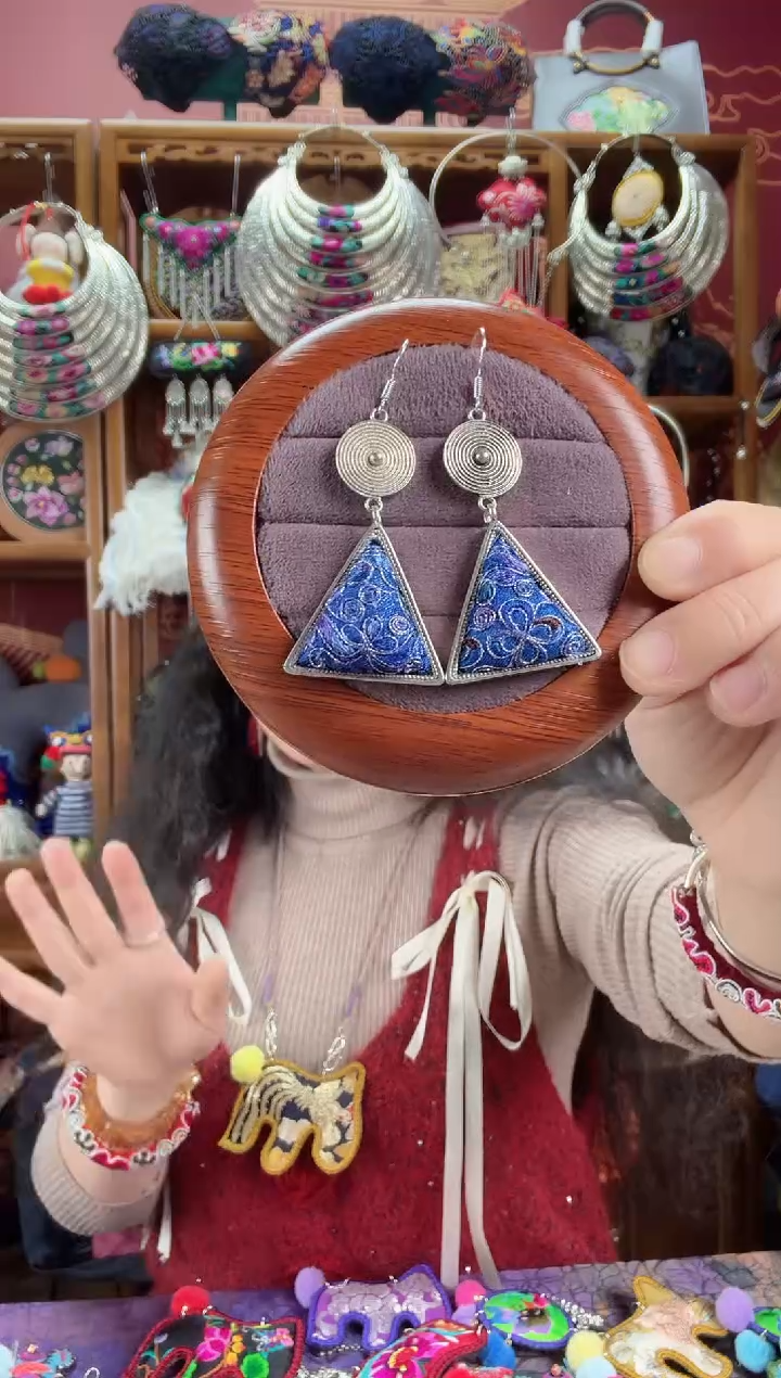 刺绣耳环39甜甜家