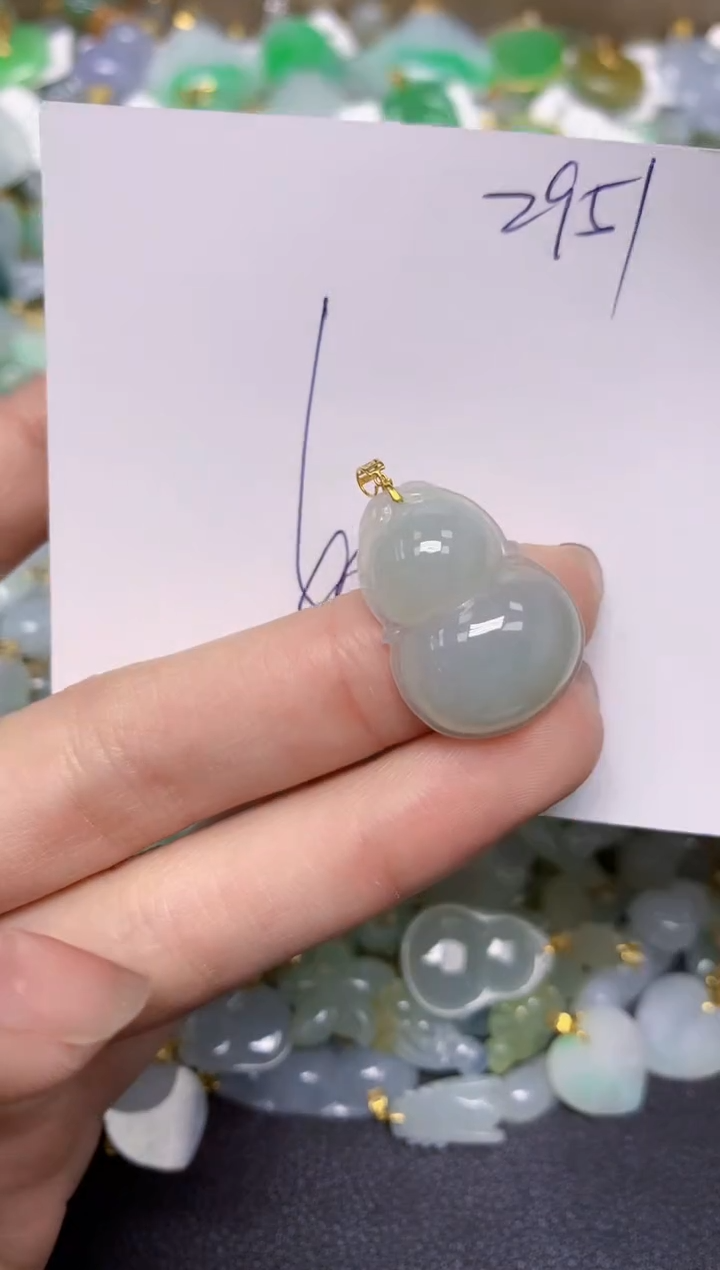 【闪购商品】翡翠颈饰18K金镶嵌天然翡翠A货