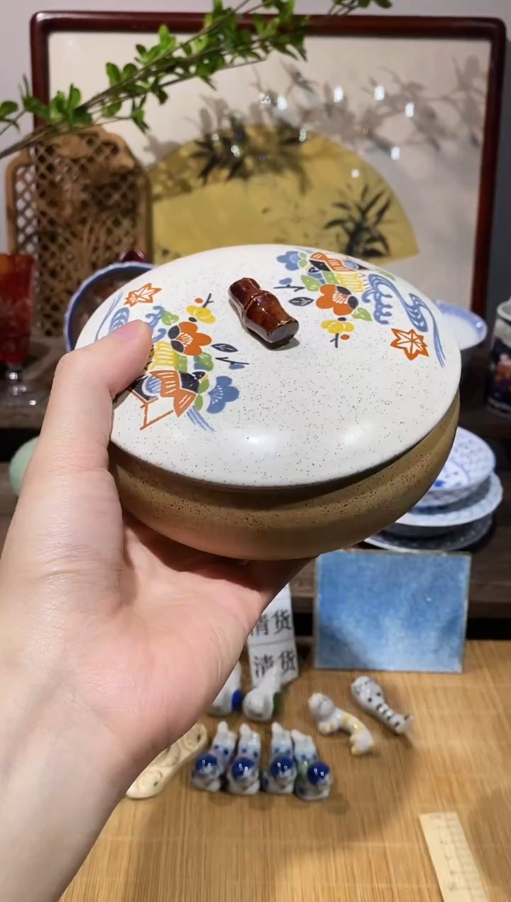 瓷片全芝麻釉陶罐