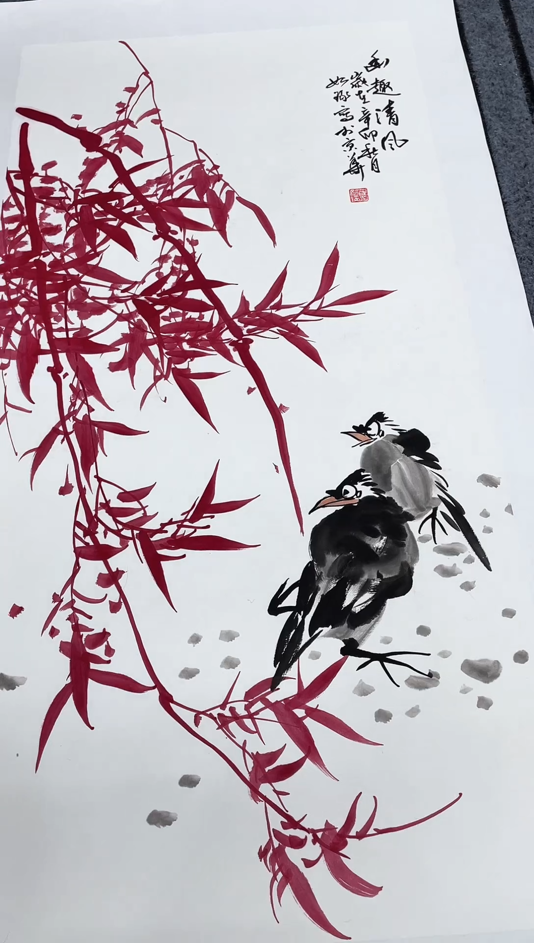 精品国画花鸟作品