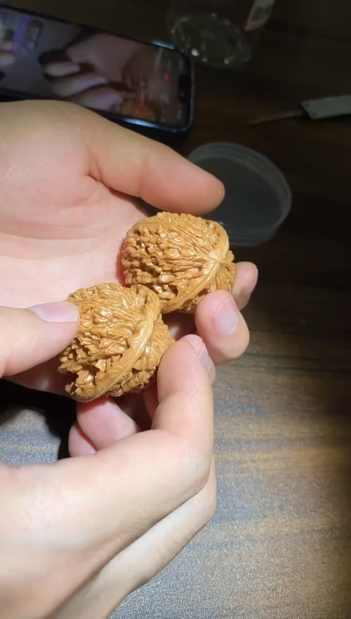 文玩核桃把件微修打底南疆石43