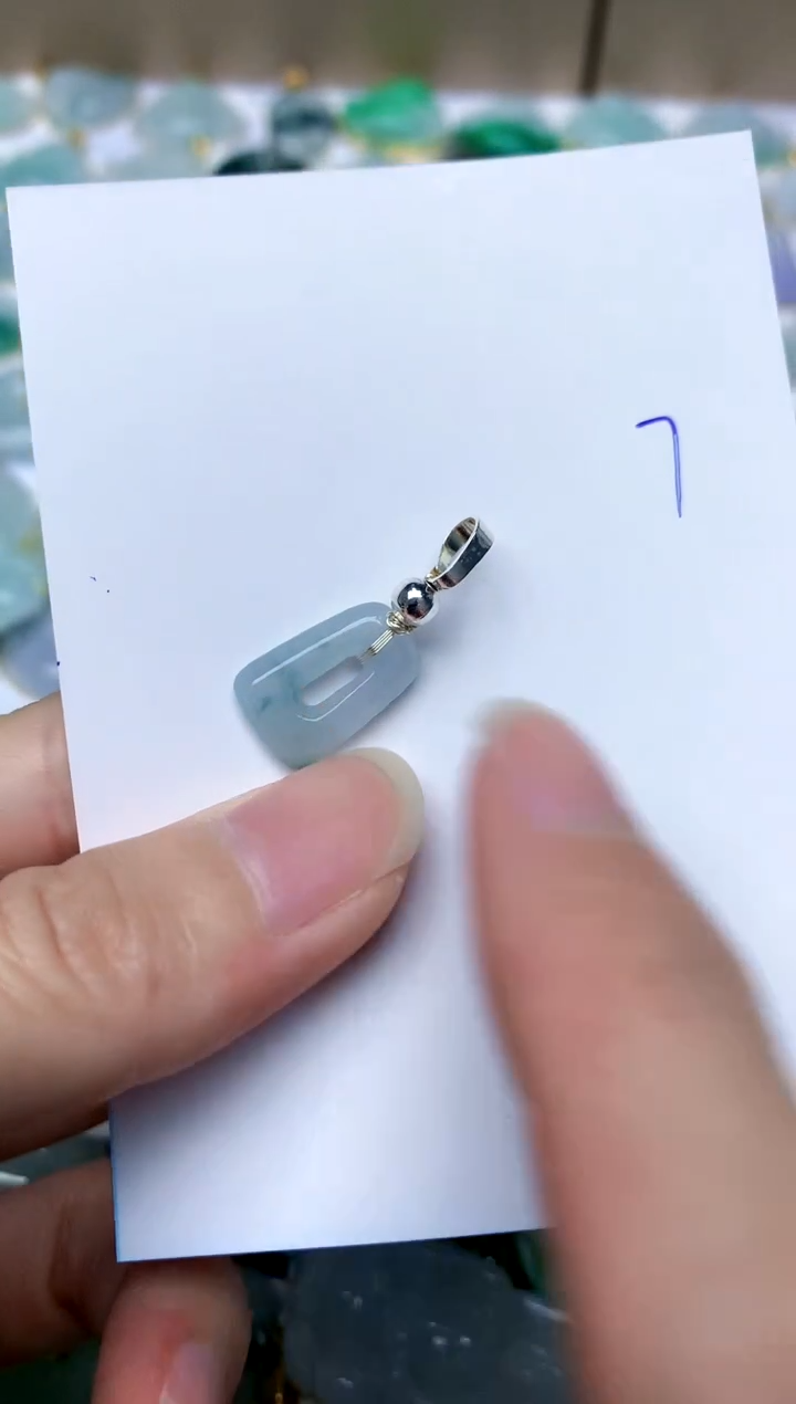 【闪购商品】翡翠颈饰合金7天然A货翡翠