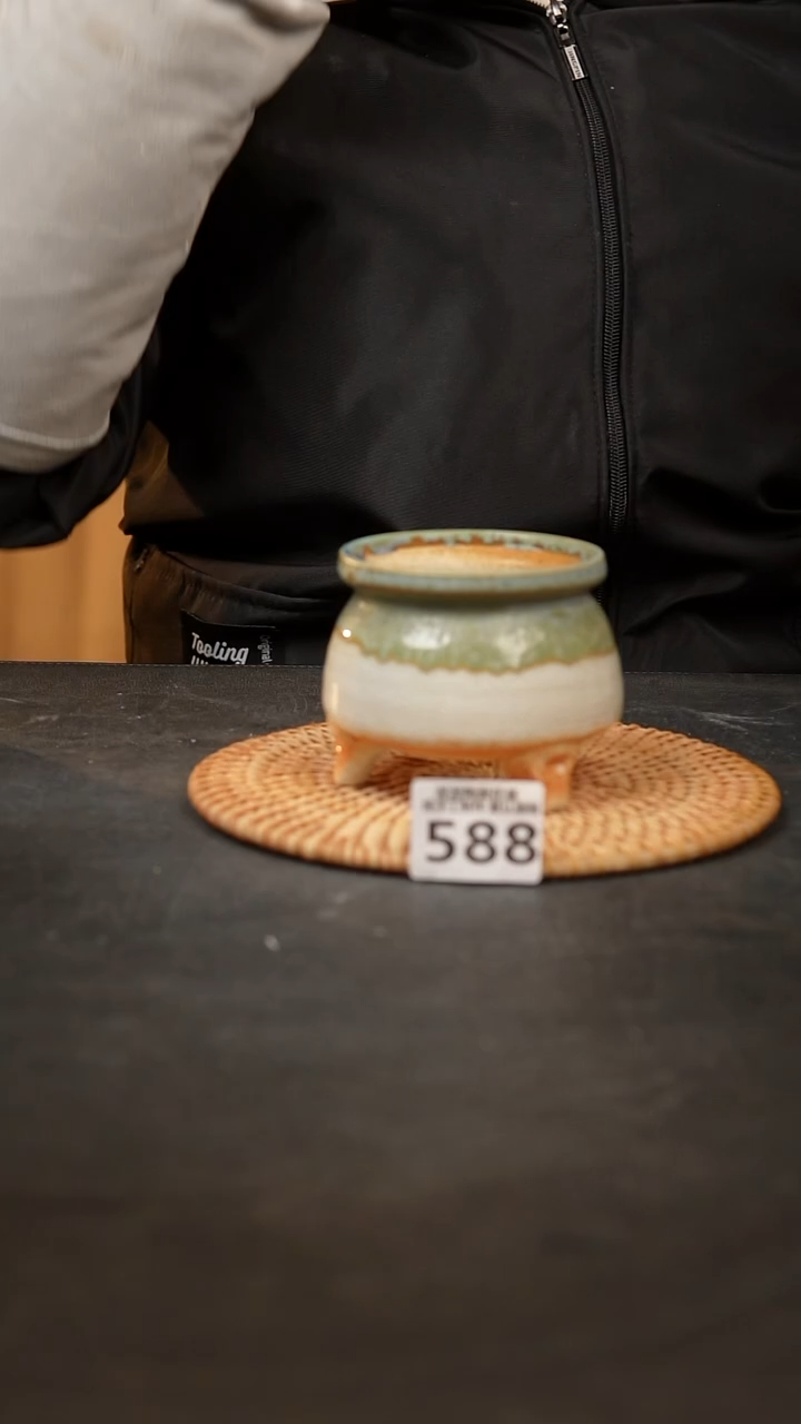 【闪购商品】瓷片588泥泥手工花盆