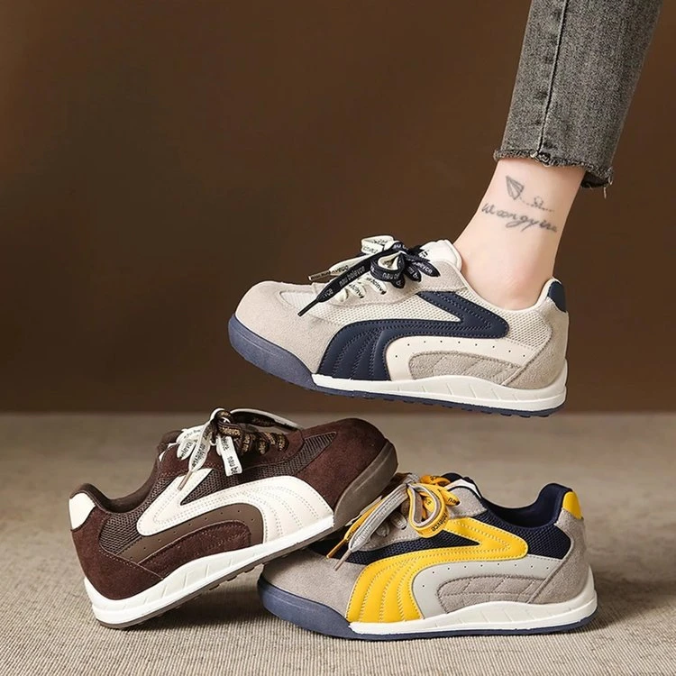 【爆款】2025秋季新款复古显脚小爆款运动休闲百搭女鞋S8888