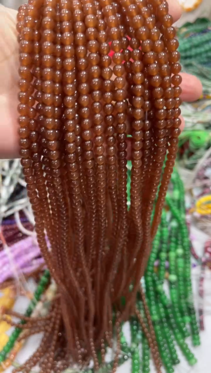 未镶嵌玛瑙/玉髓珠宝半成品卡6两条