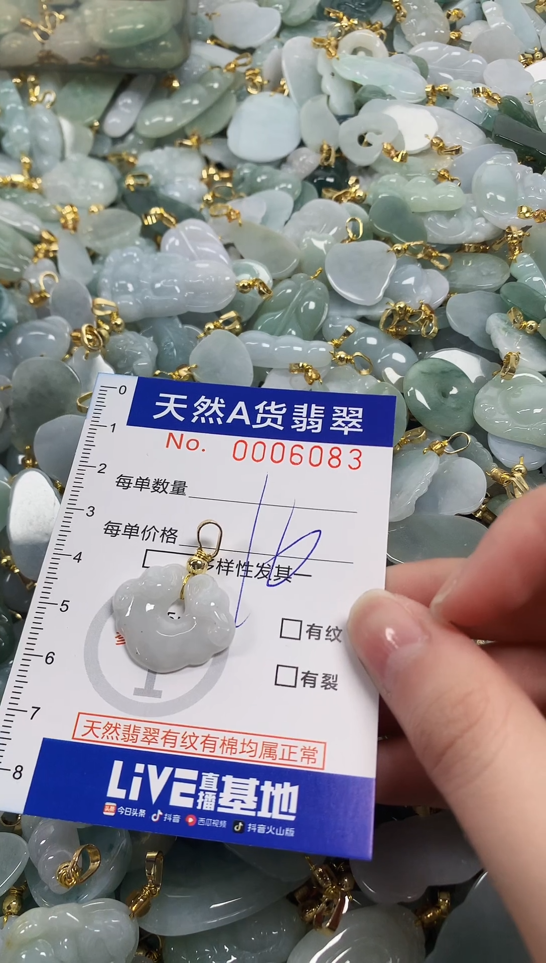 颈饰未镶嵌翡翠天然a货翡翠