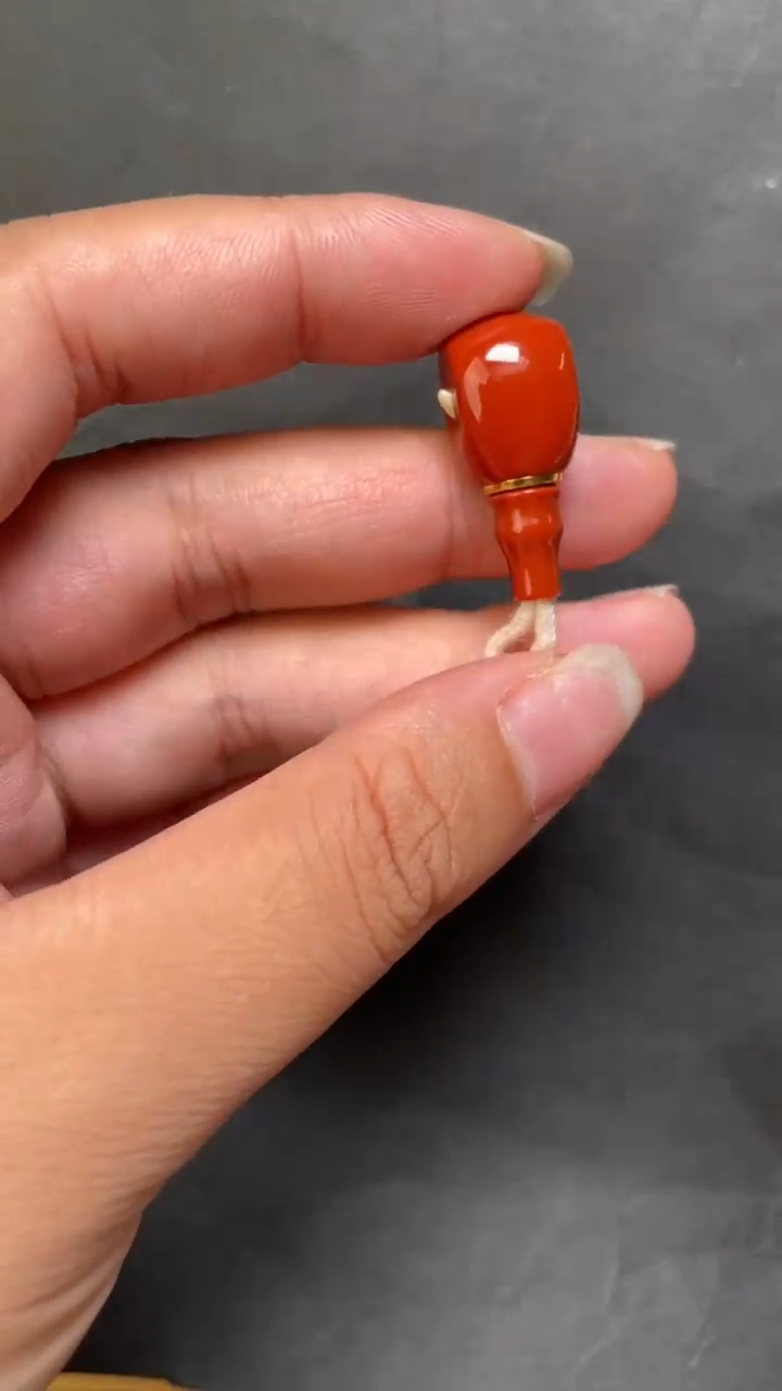 未镶嵌14南红玛瑙三通---10+