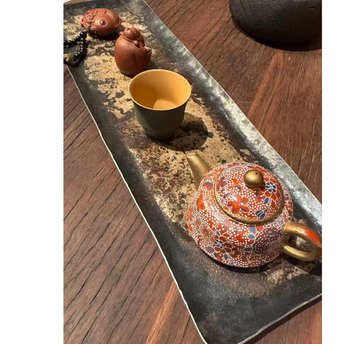 《典匠新品首发》老铁皮茶盘 茶托 干泡 轻奢风 茶周边 茶道器具