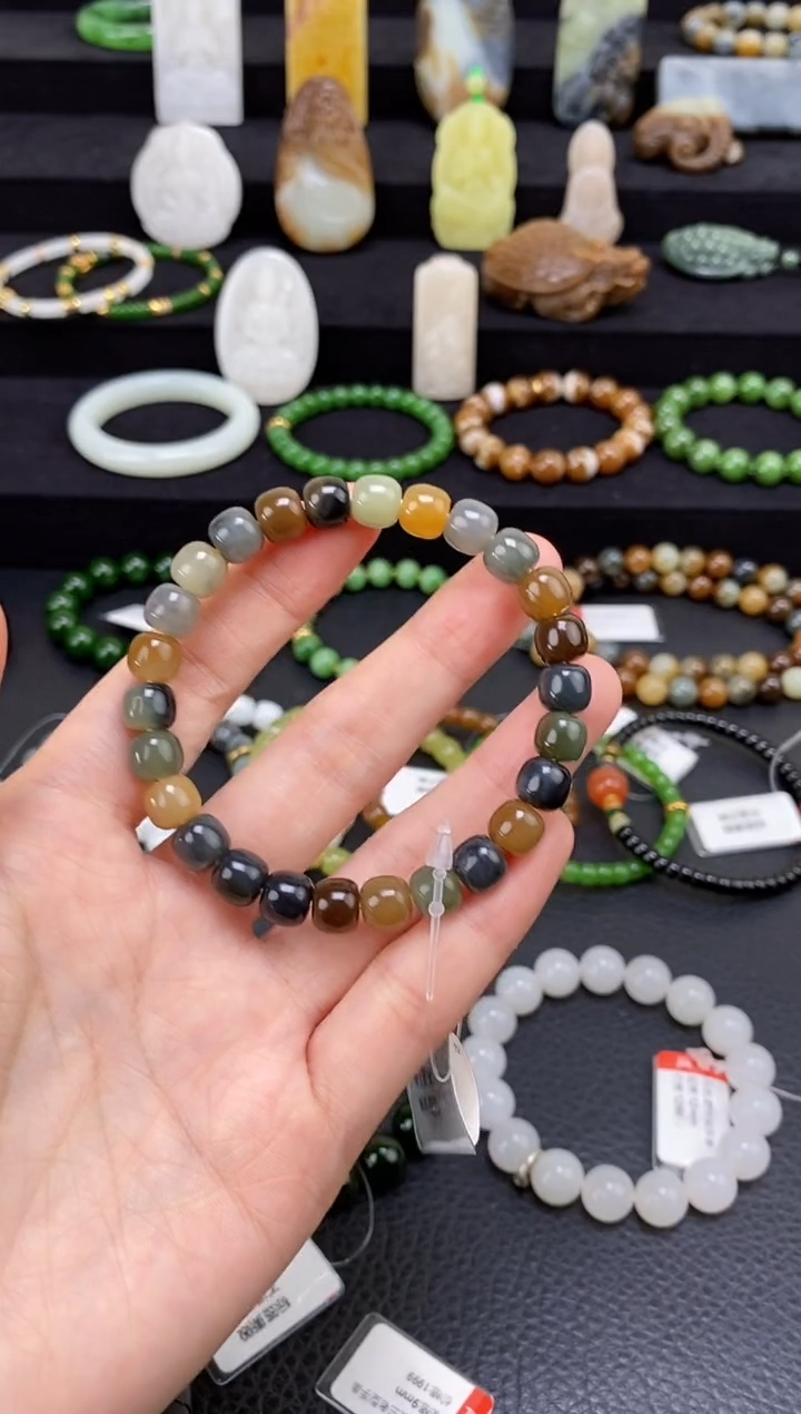 未镶嵌手串和田玉8mm楼兰老型手串福利