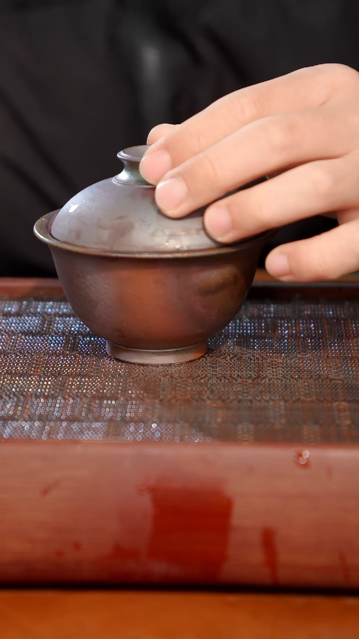 陶瓷奢瓷/瑞寅柴烧茶器（盖碗）392微瑕