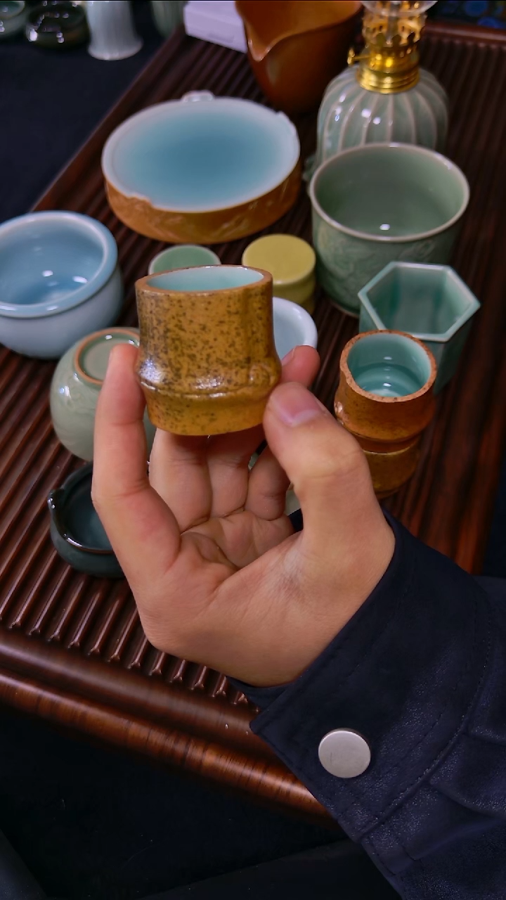 和青禾仿生竹节杯20cc