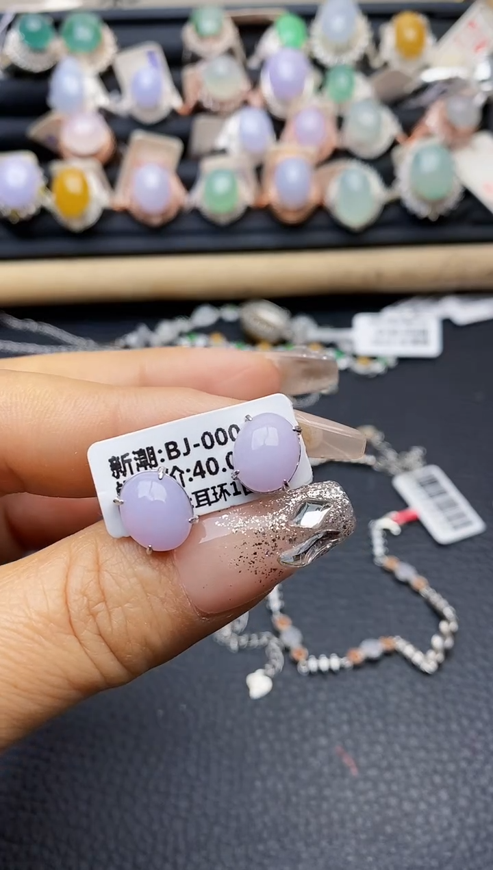 【闪购商品】翡翠戒指银S925镶嵌8386