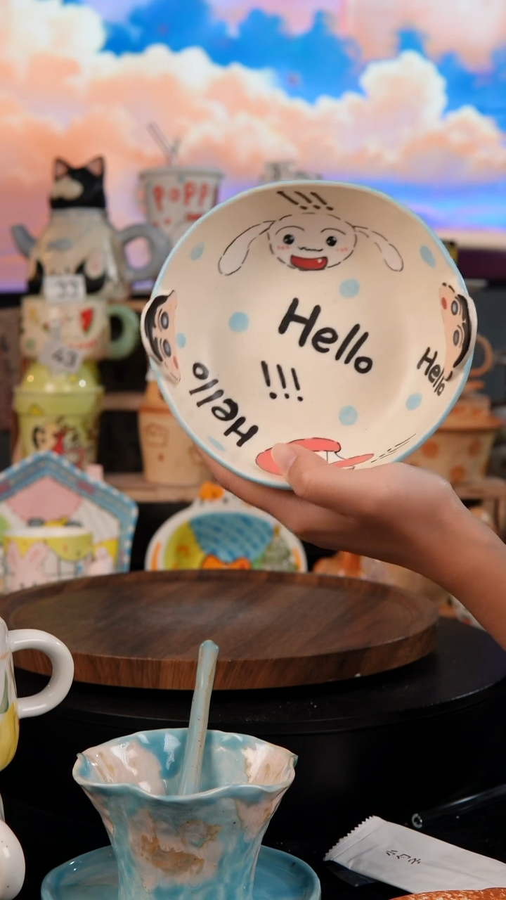 陶瓷双饮款景德镇手工陶瓷