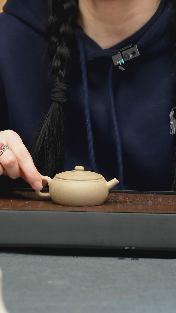 【闪购商品】紫砂茶壶明清 周季山-天茶星石鼓壶-75cc