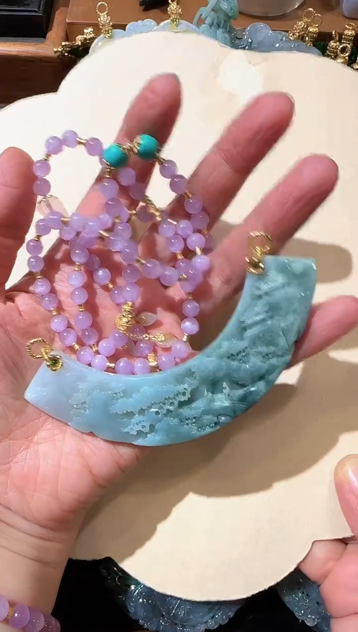 【闪购商品】翡翠颈饰未镶嵌国风