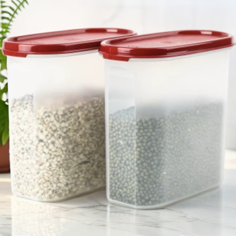 1.7升MM椭圆保鲜盒密封干货储藏收纳盒圆形零食盒