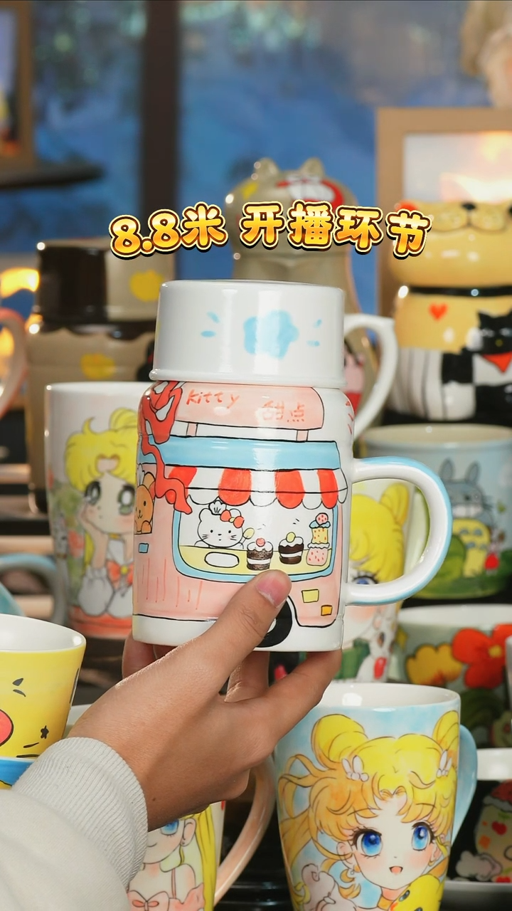 【闪购商品】小幸运纯手工手绘陶瓷