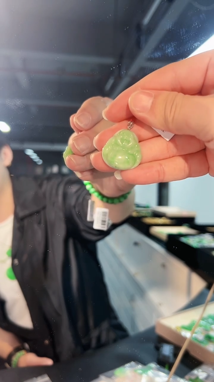 【闪购商品】翡翠颈饰18K金镶嵌缅料A货/支持复检/一件