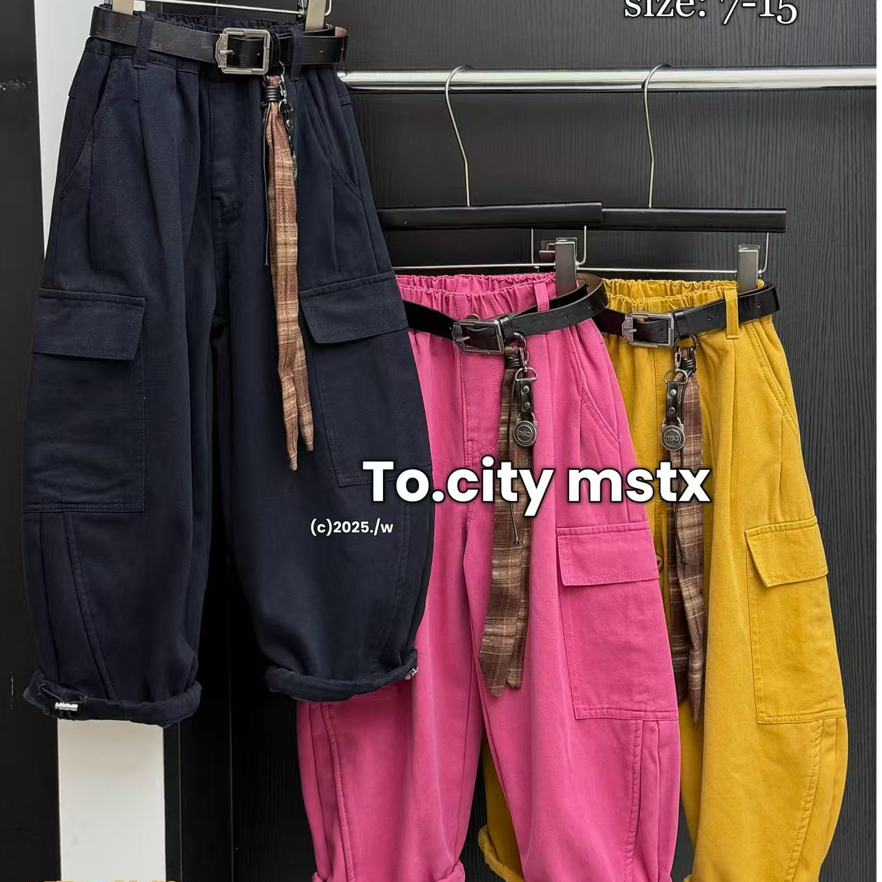 B174萌尚儿童加绒休闲裤25088（不带腰带）