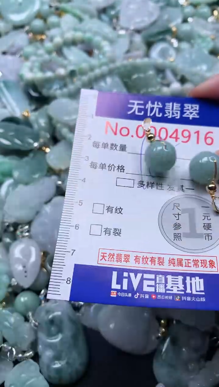 颈饰未镶嵌翡翠4916