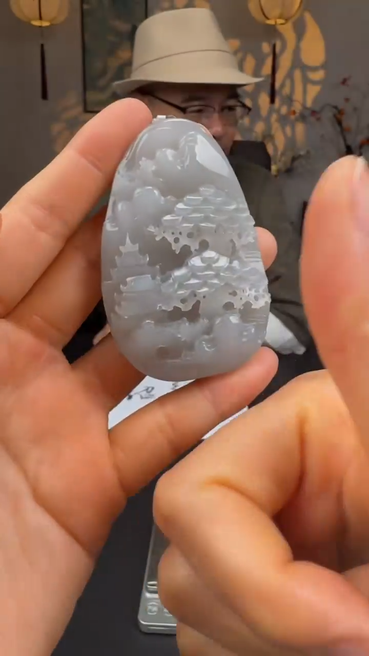 和田玉未镶嵌吊坠(不含链)天工玉文化和田玉42