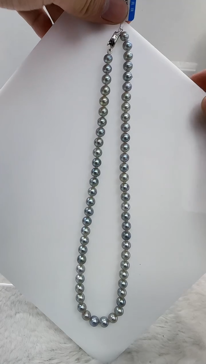 【闪购商品】海水珍珠DA未镶嵌t774 灰珠串7