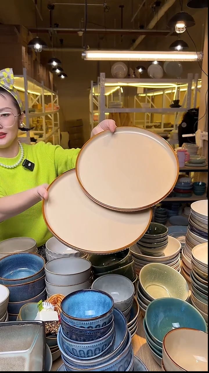 瓷99外贸尾货窑变釉下彩默认瑕疵