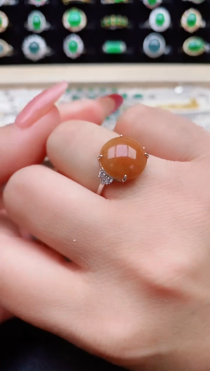 【闪购商品】翡翠戒指银S925镶嵌50805