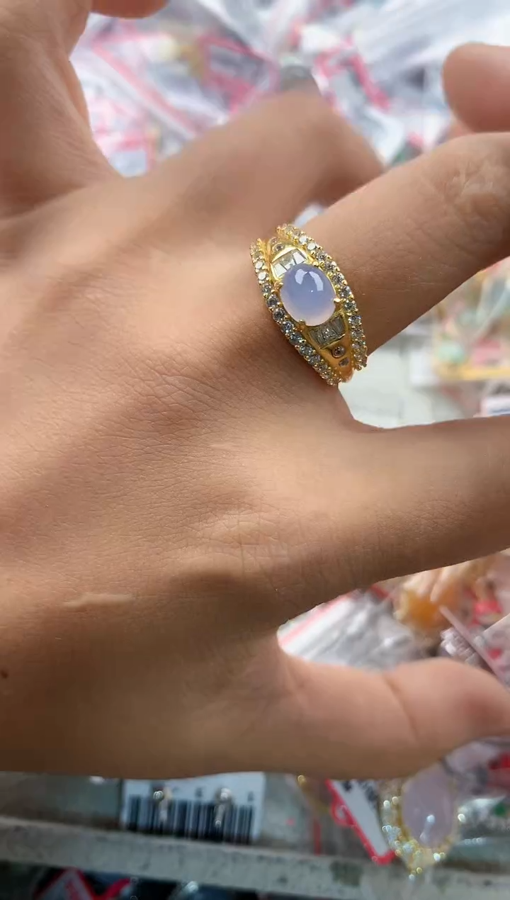 银S925镶嵌戒指翡翠11           1