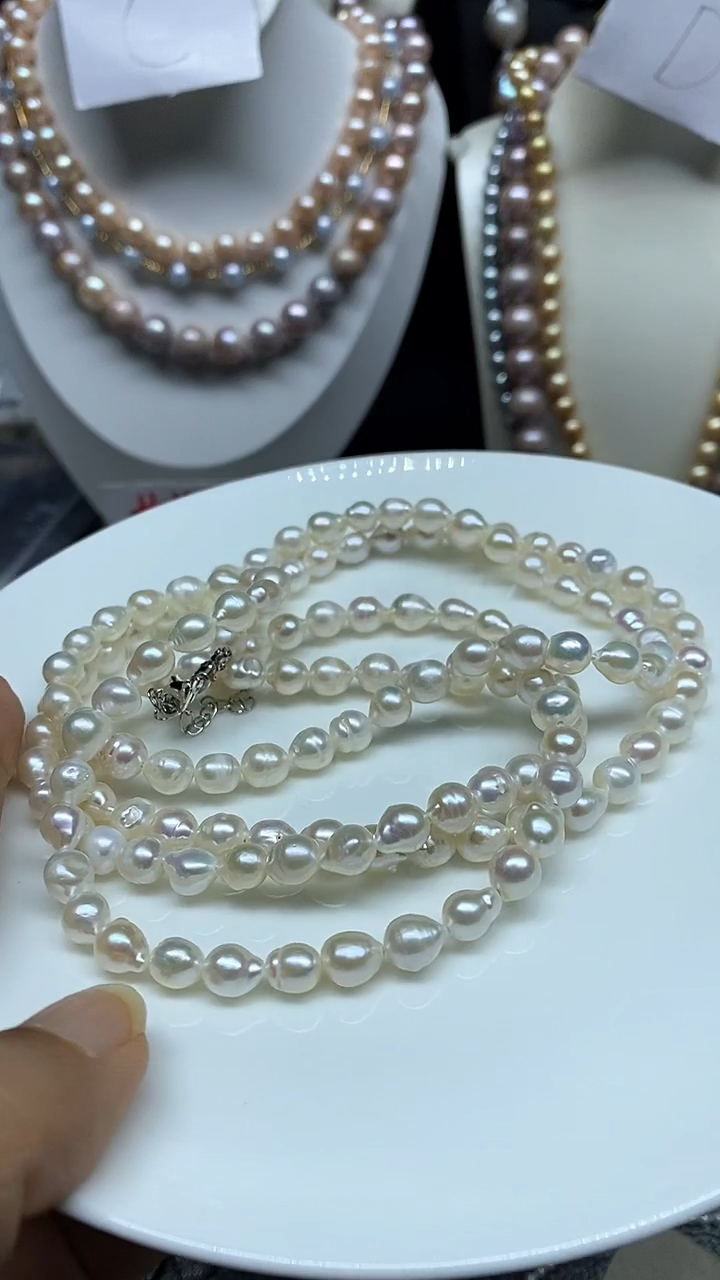 【闪购商品】淡水珍珠毛衣链未镶嵌多人