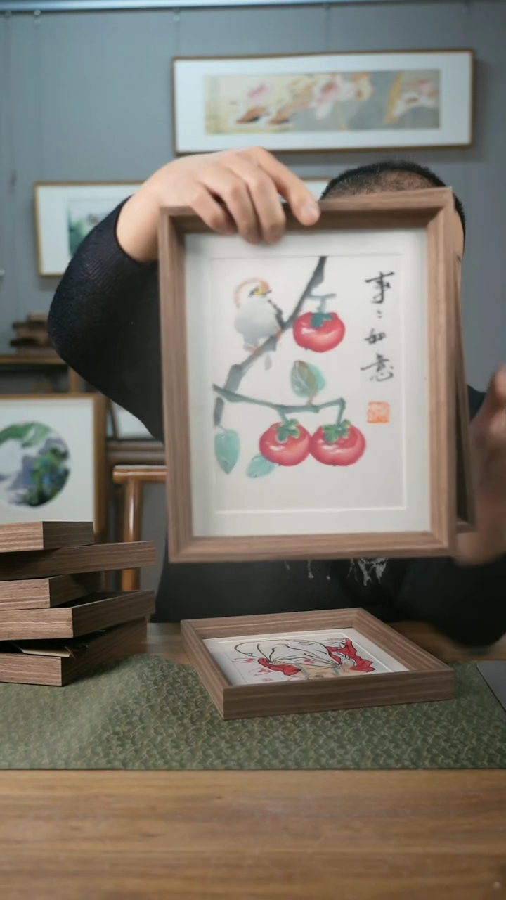 【闪购商品】书法手书/绘同款作品-协会会员老师带框作品