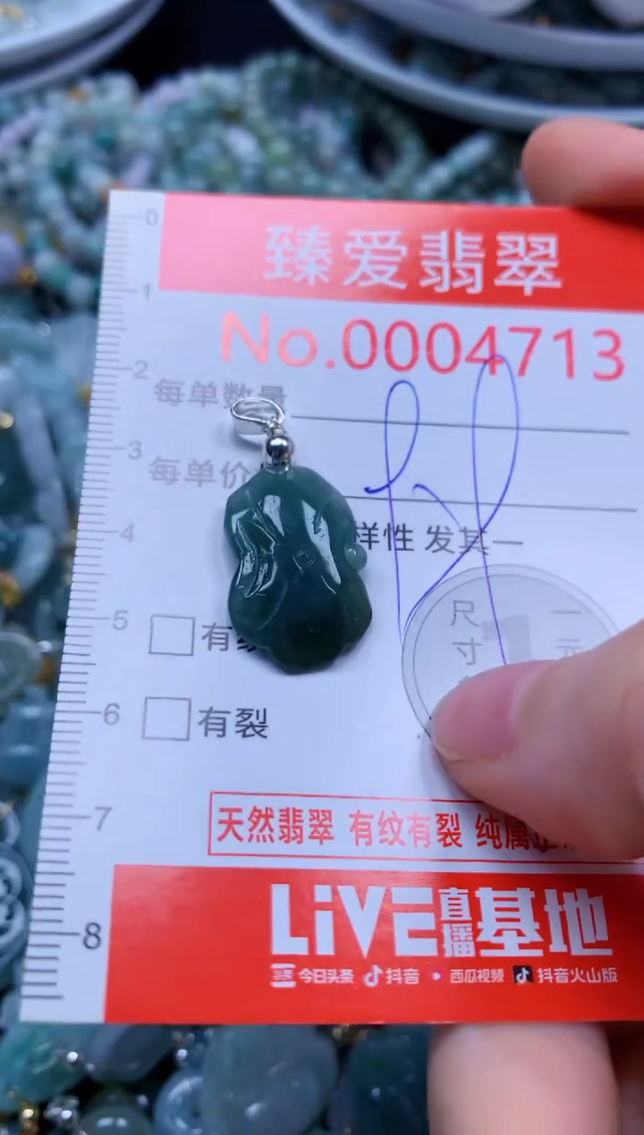 翡翠未镶嵌吊坠(不含链)4713