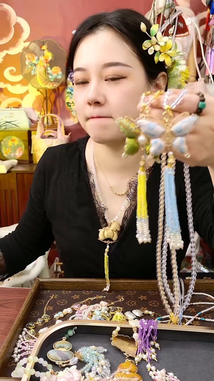 纯铜合金琉璃非遗首饰好美