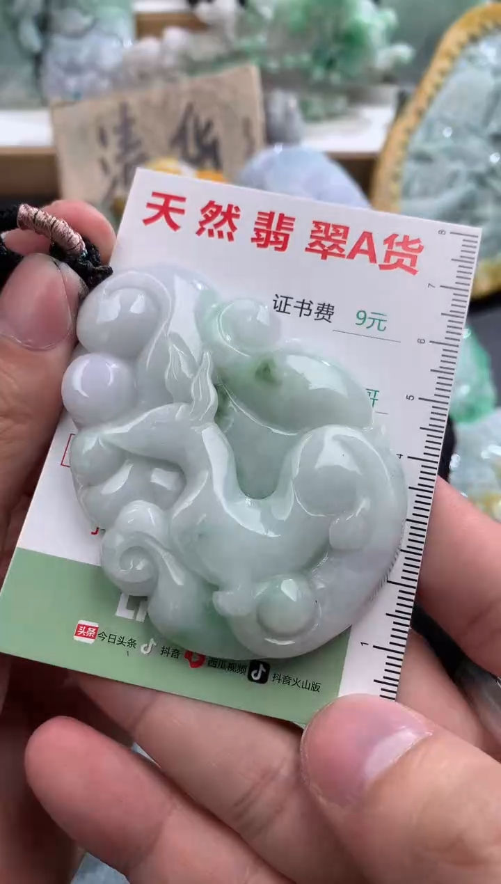 翡翠未镶嵌吊坠(不含链)1