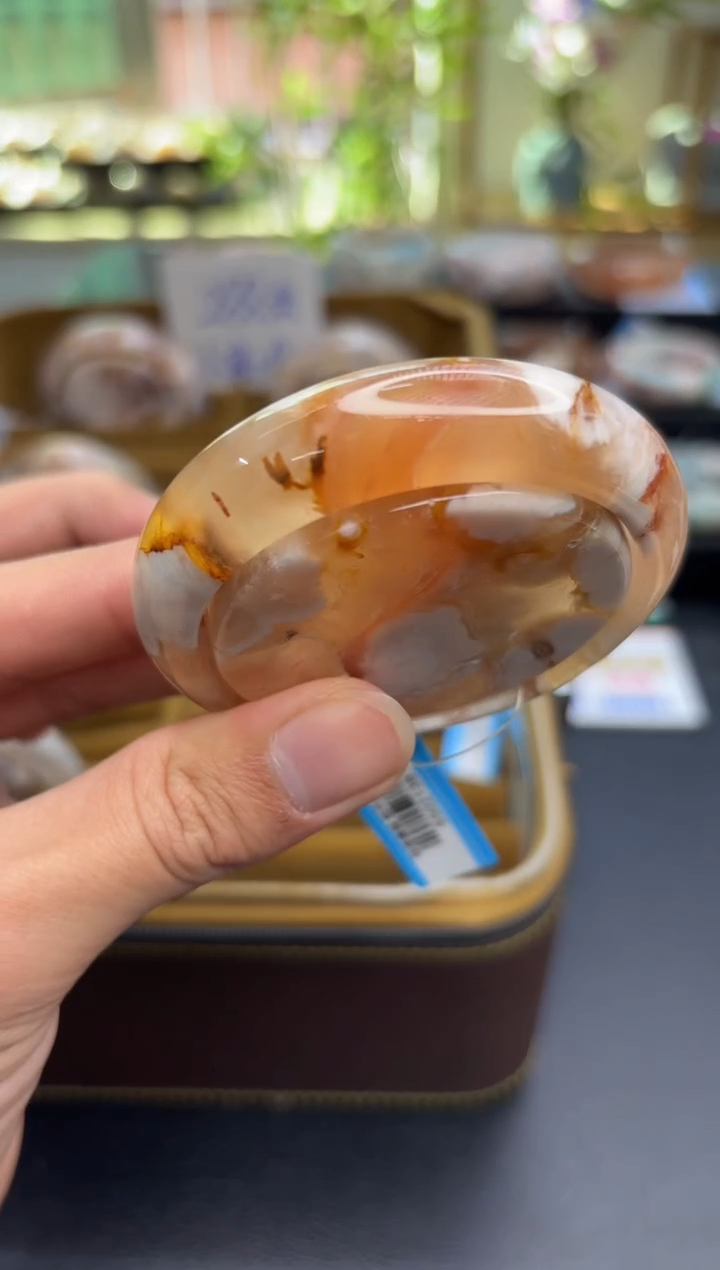 【闪购商品】石英质玉手镯未镶嵌C778(54圈赠送镯心)