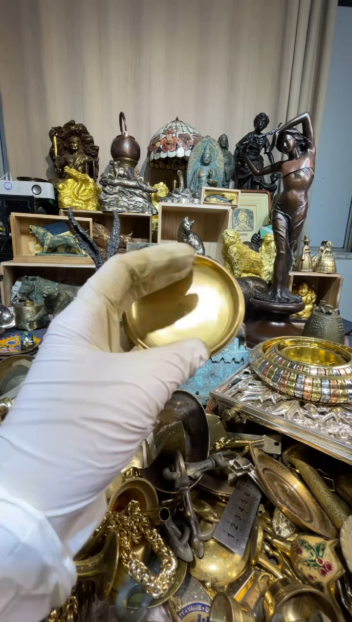 茶盏大阪中古铜器摆件101