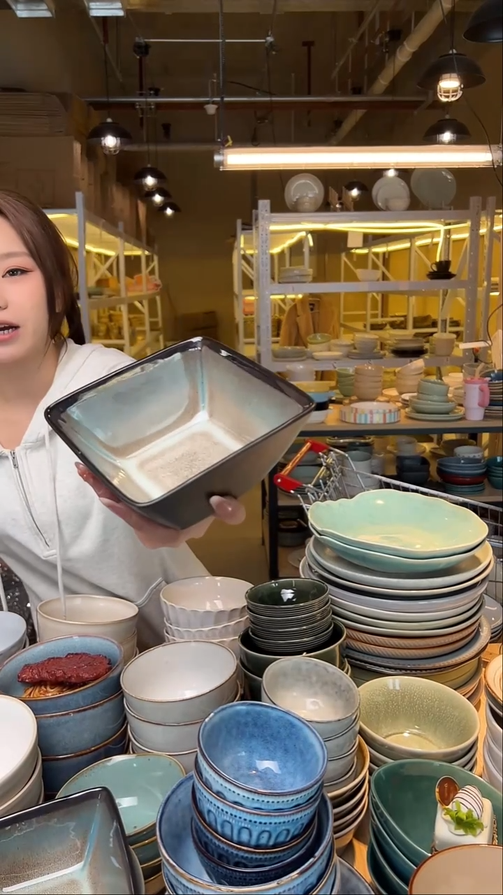 瓷168【瑕疵】外贸尾货窑变釉下彩