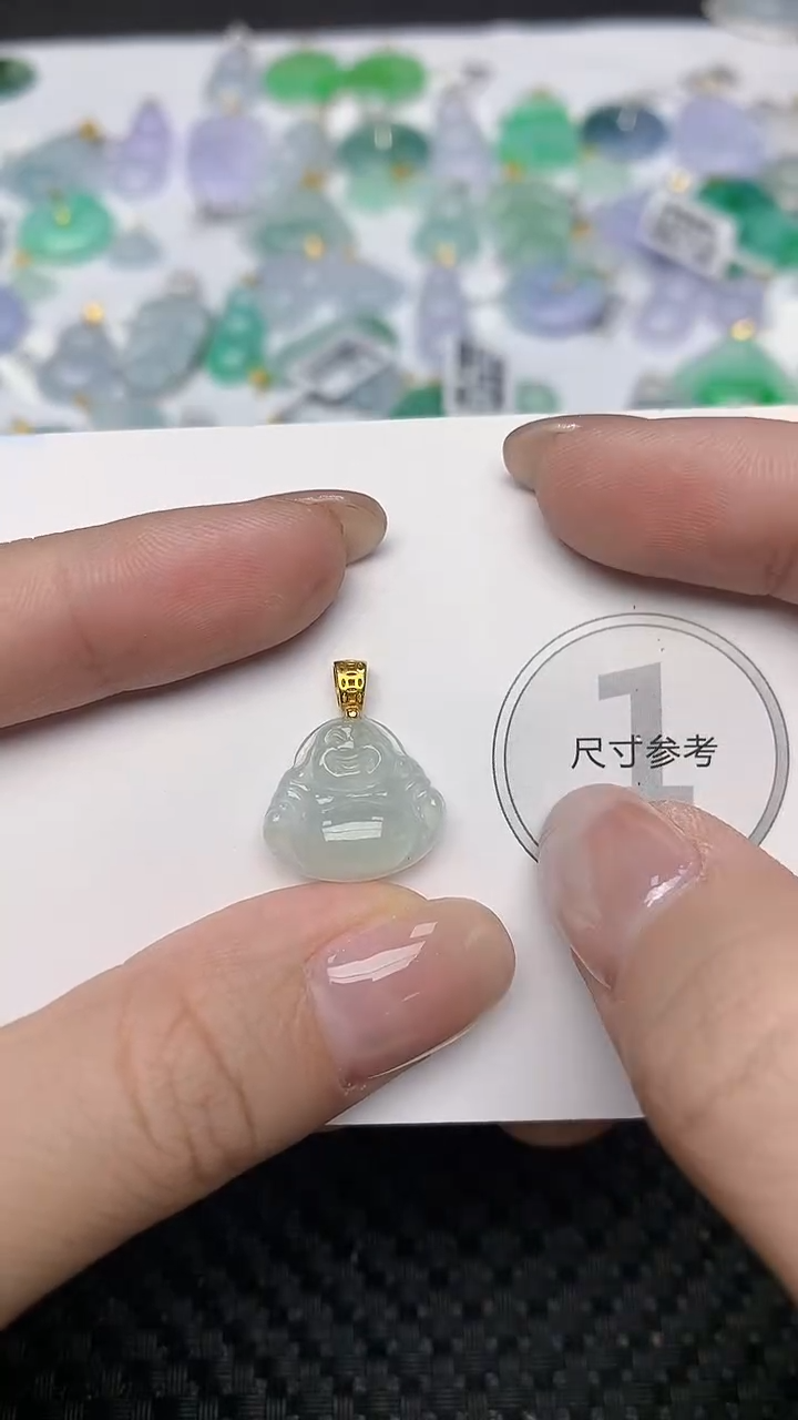 颈饰未镶嵌翡翠天然缅甸翡翠a货百元以上9元证书费自理