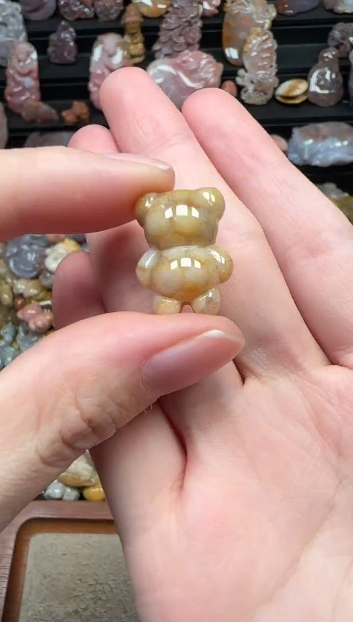 颈饰未镶嵌硅化珊瑚（珊瑚玉）011