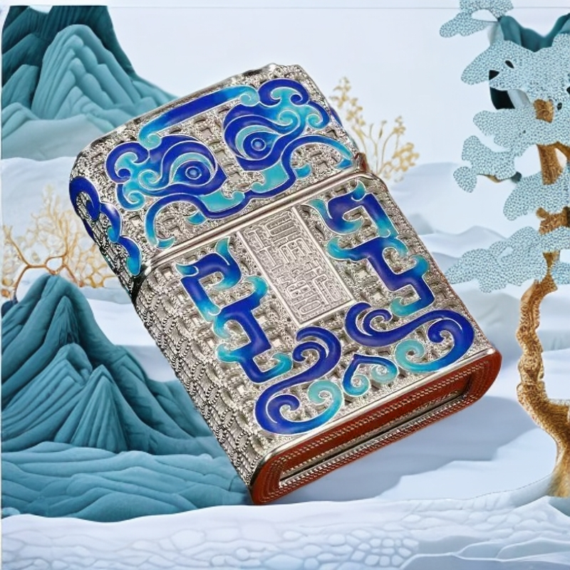 祥云瑞兽（银）煤油机L（配官方礼盒证书）