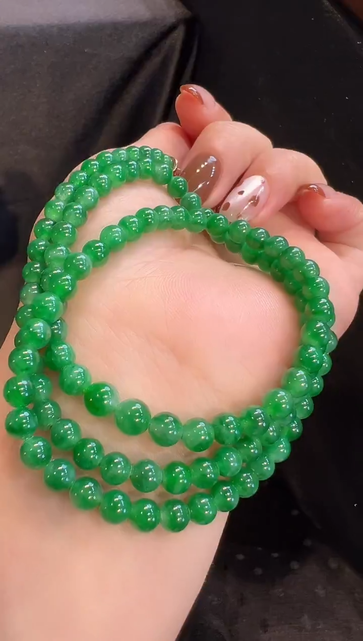 颈饰未镶嵌翡翠珠链AL6