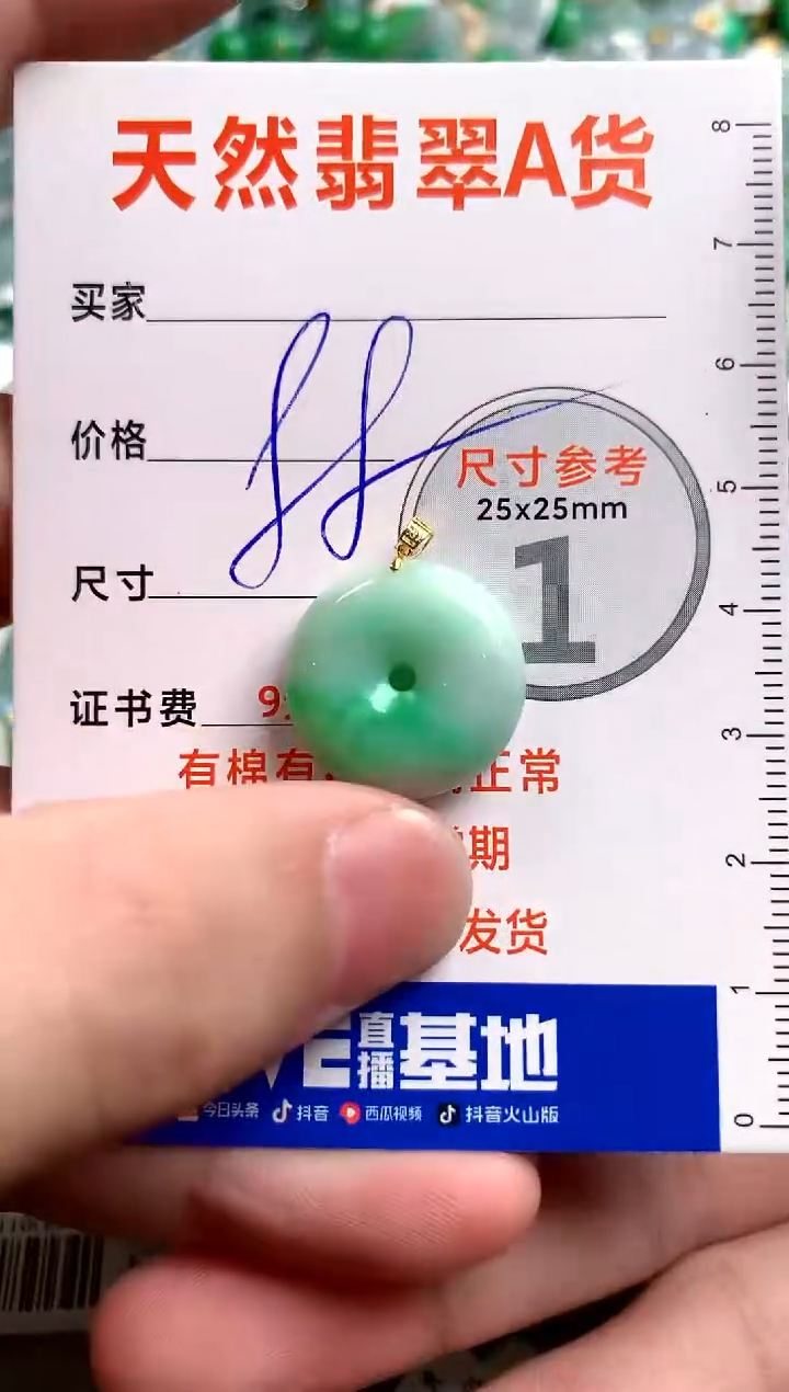 【闪购商品】翡翠颈饰18K金镶嵌13005853