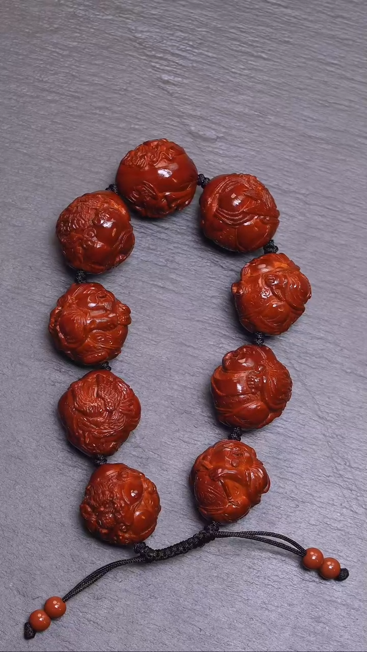 【闪购商品】橄榄核吊坠财神短圆回血